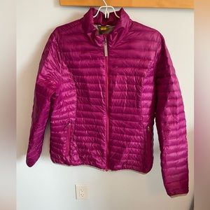 Eddie Bauer down jacket. XL dark magenta